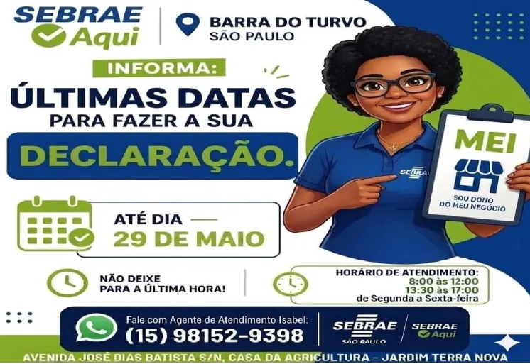 SEBRAE AQUI de Barra do Turvo atende em novo endereço com diversos serviços gratuitos aos empreendedores